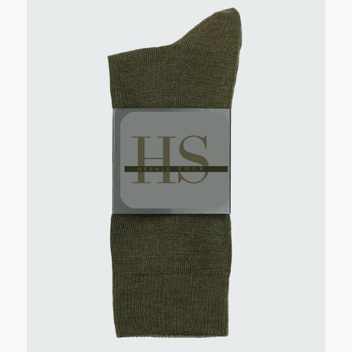 Chaussettes Hernse en coton vert